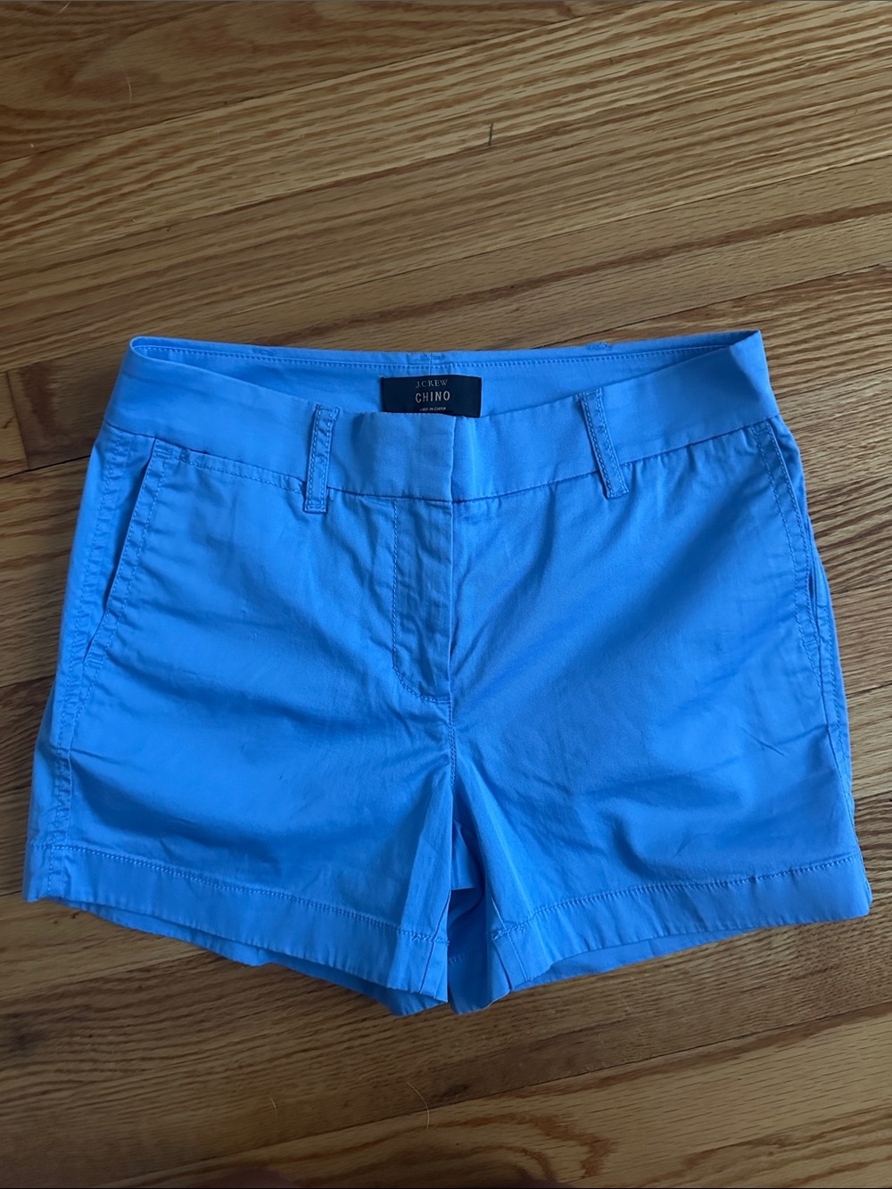 J. Crew Chino Bermuda Shorts in Bright Blue